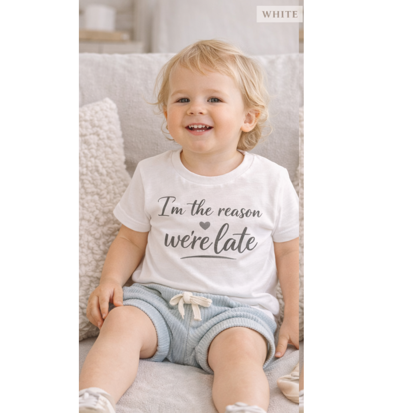 MiniI’m The Reason We’re Late Toddler Shirt | Funny Toddler Tee | Matching Mommy and Me Outfit | Cute Kids Graphic Tee | Mom & Mini Set