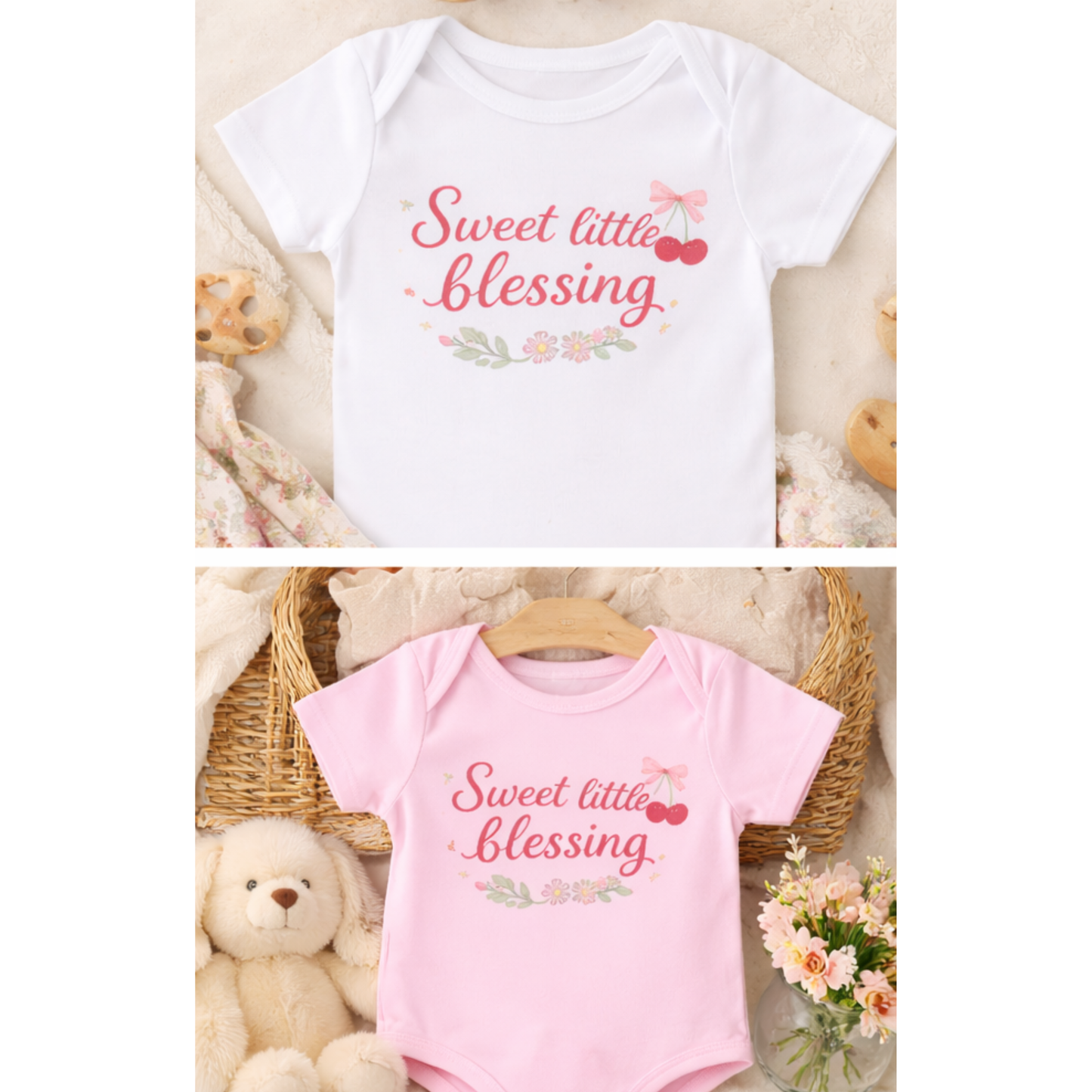Sweet Little Blessing Baby Bodysuit | Christian Baby Outfit | Faith Based Infant Outfit | Baby Girl Gift