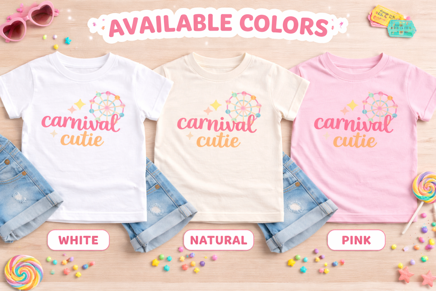 Carnival Cutie Toddler Shirt | Cute Summer Toddler Tee | Carnival Outfit for Girls | Fair Outfit Kids | Bella Canvas Toddler T-Shirt