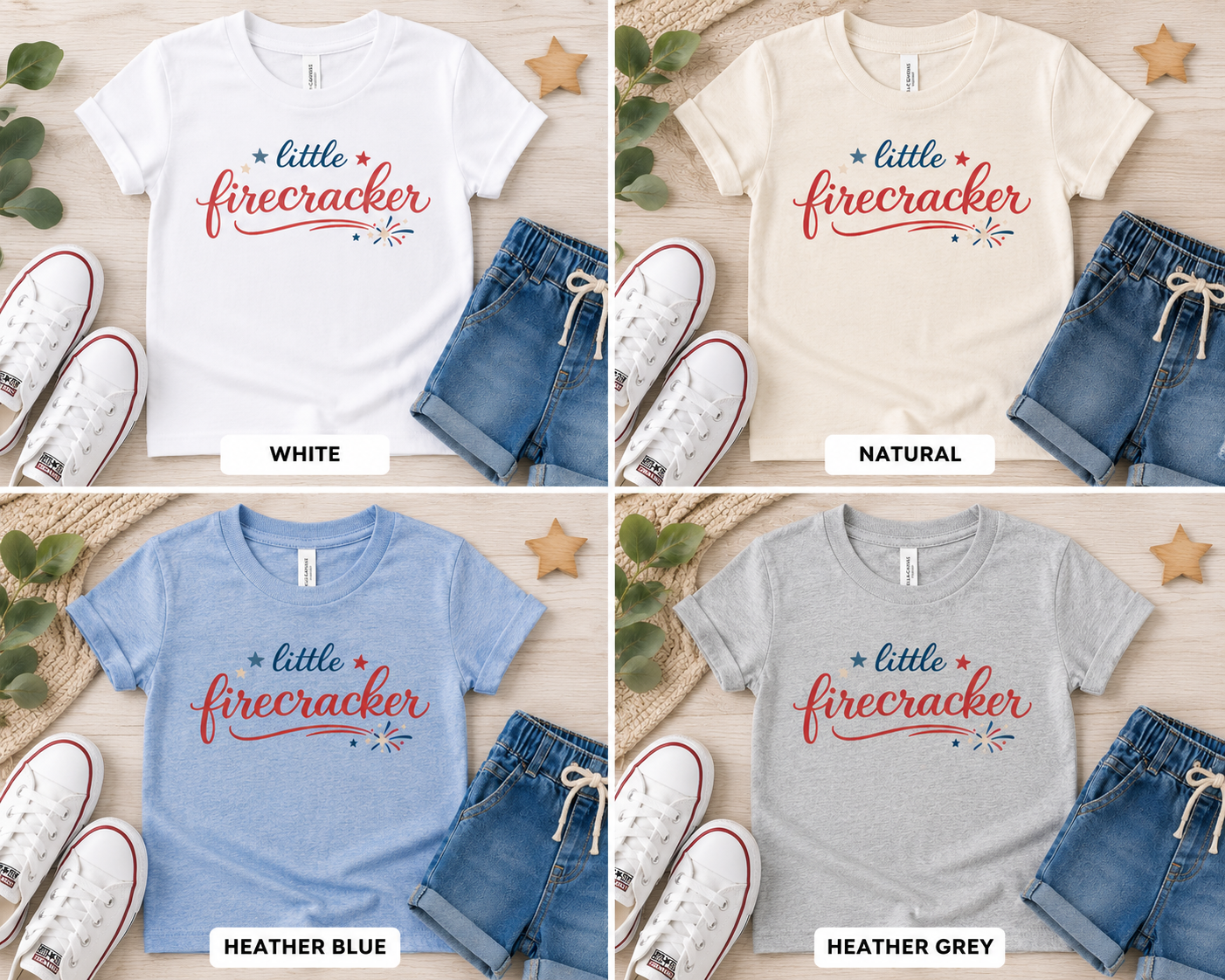 Mini Little Firecracker™ Toddler Bella+Canvas Tee