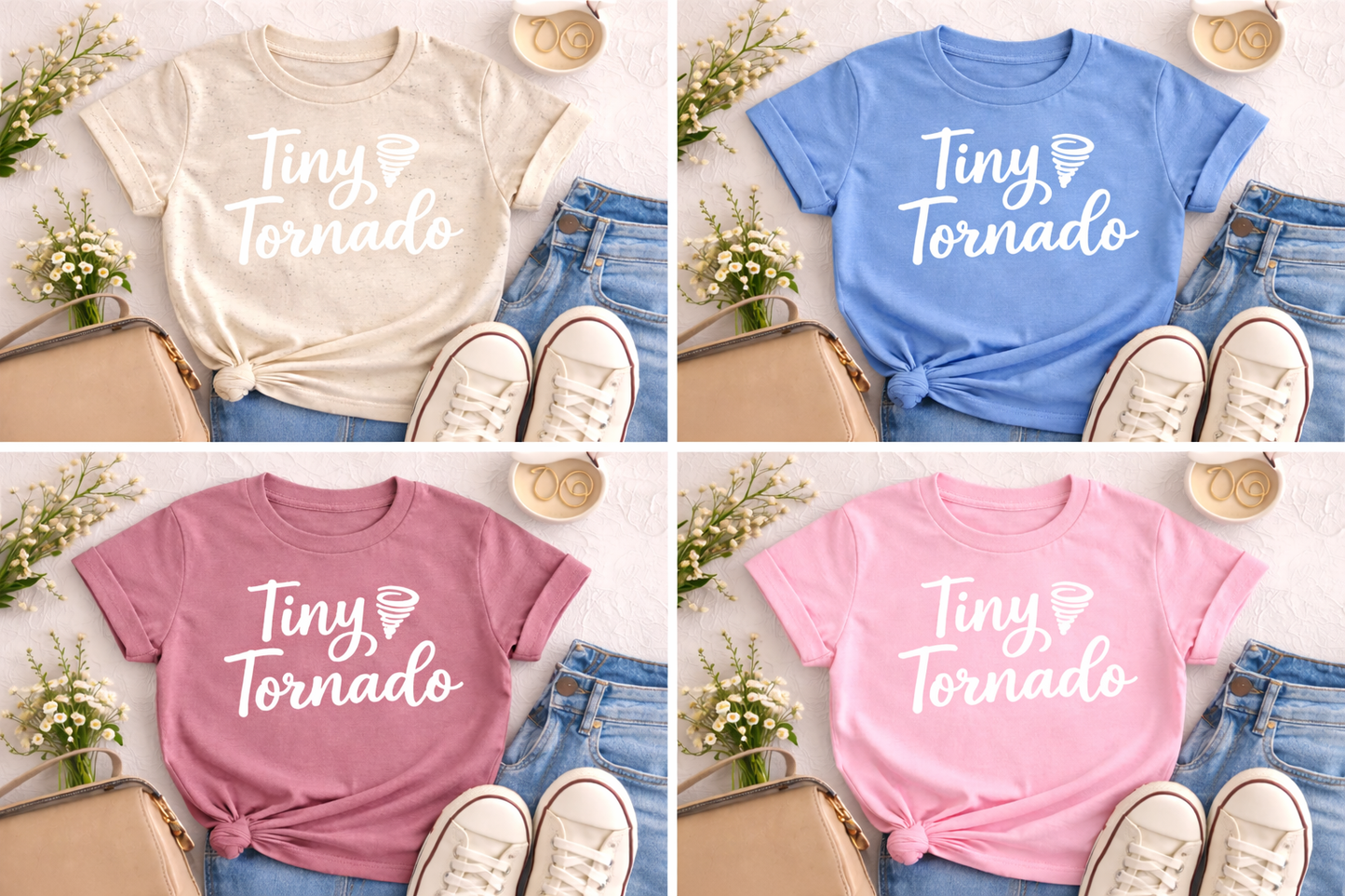 Tiny Tornado Kids Tee β Funny Toddler Shirt | Boy Graphic T-Shirt | Matching Mommy & Me Outfit