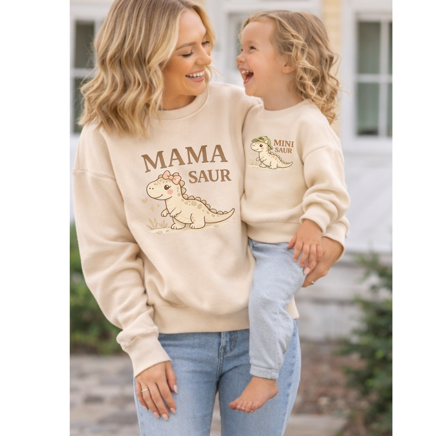 Mini Saur Toddler Sweatshirt – Cute Dino Graphic Pullover for Kids