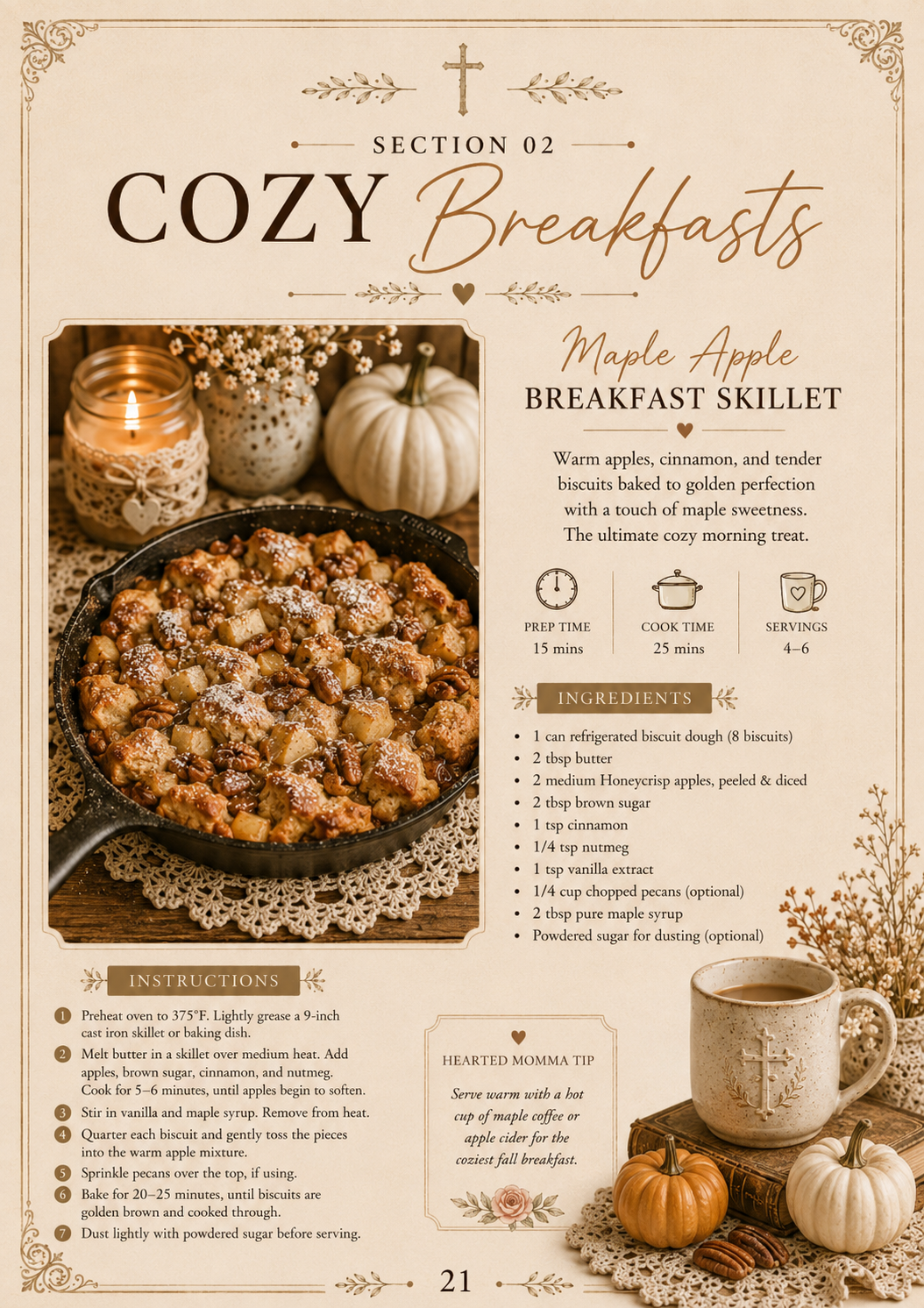 The Cozy Fall Cookbook Digital Download