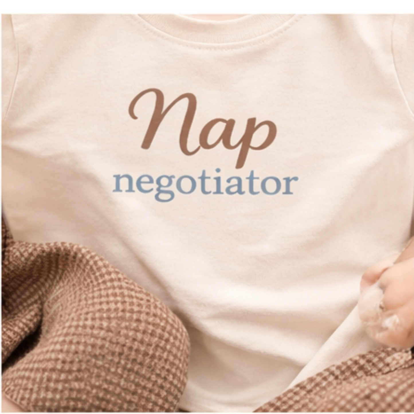 Nap Negotiator Toddler Tee | Funny Toddler Shirt | Cute Kids Outfit | Neutral Boutique Kids Clothing