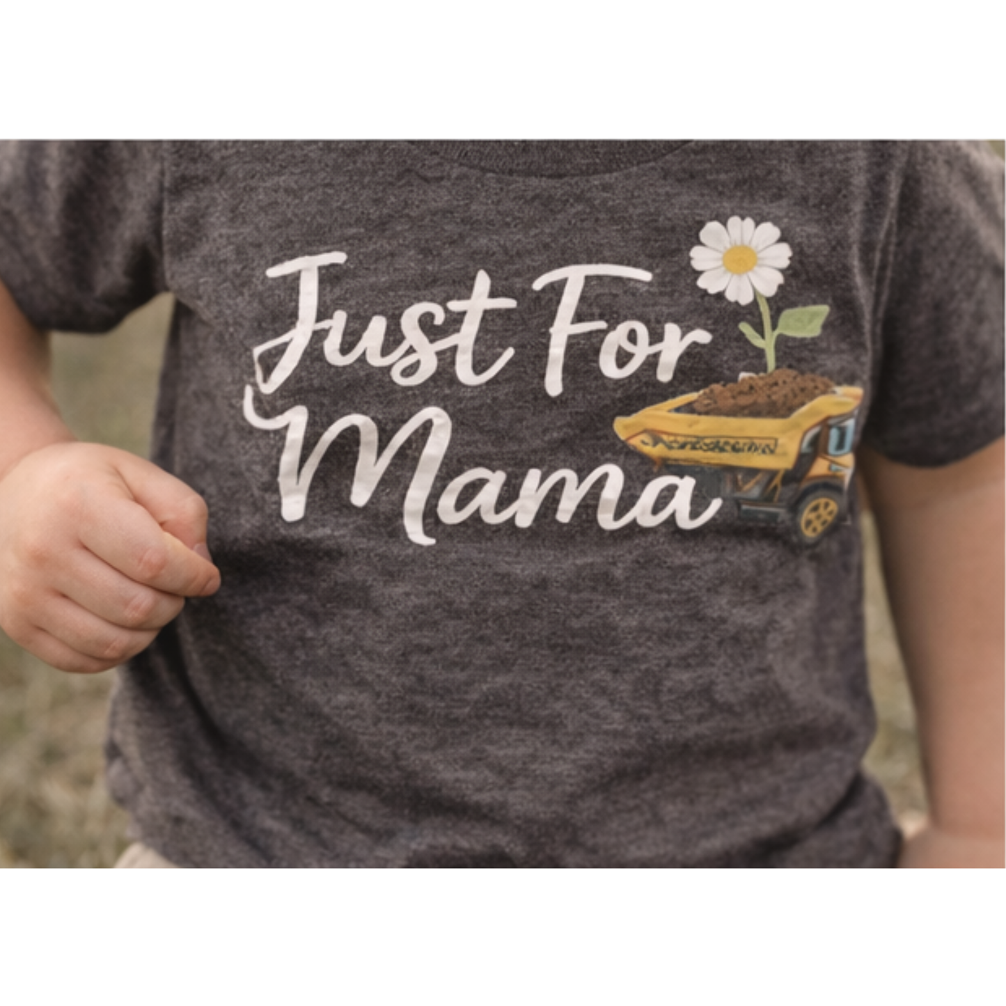 He Picks Me Dirt & Daisies Toddler Shirt | Boy Mom Matching Tee | Cute Toddler Outfit | Neutral Kids Shirt