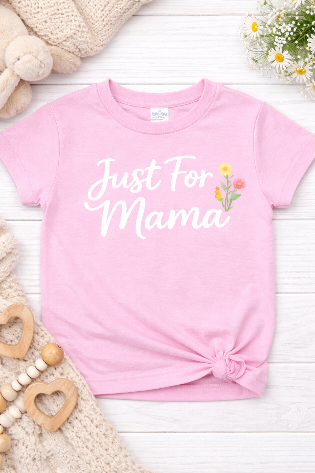 Just For Mama Toddler Shirt | Matching Mommy and Me Shirt | Cute Girl Tee | Gift for Mom | Bella Canvas Toddler Tee