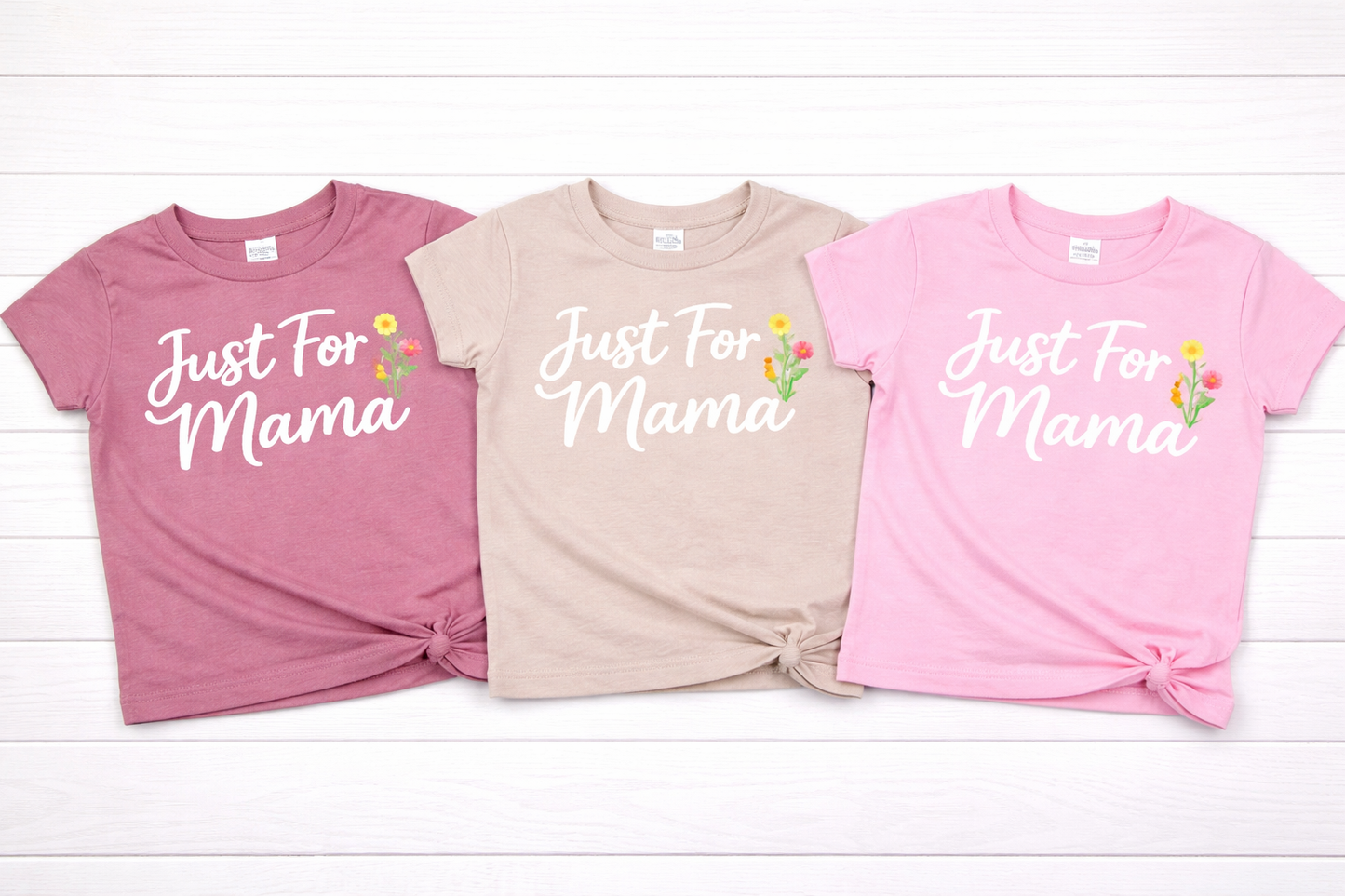 Just For Mama Toddler Shirt | Matching Mommy and Me Shirt | Cute Girl Tee | Gift for Mom | Bella Canvas Toddler Tee