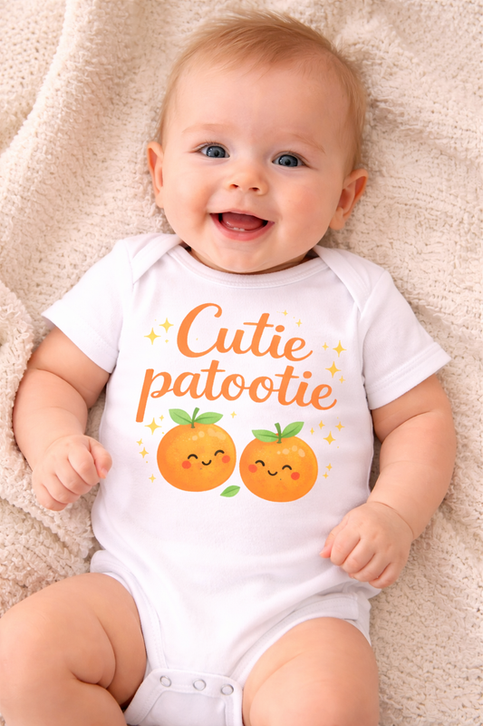 Cutie Patootie Baby Bodysuit | Cute Baby Outfit | Funny Baby Clothes | Baby Shower Gift | Unisex Infant Outfit