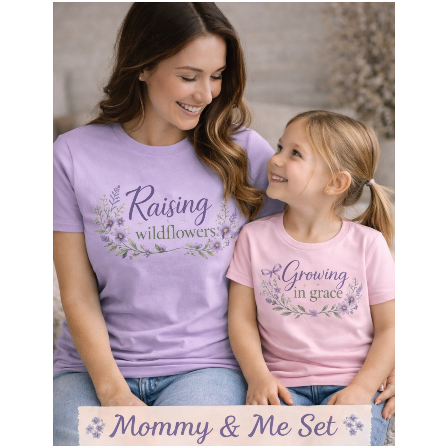 Growing in Grace Toddler Tee – Faith Based Kids Shirt | Christian Girl Floral T-Shirt