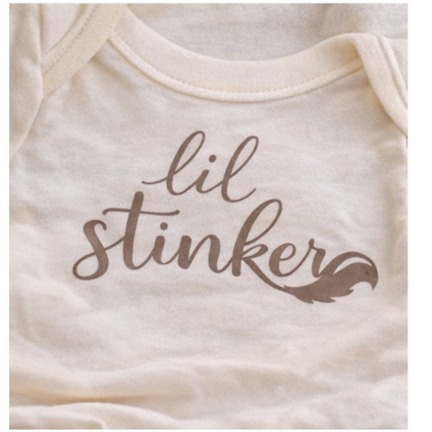 Lil Stinker Baby Bodysuit | Funny Baby Outfit | Neutral Baby Clothes | Cute Baby Gift | Minimal Baby Clothing