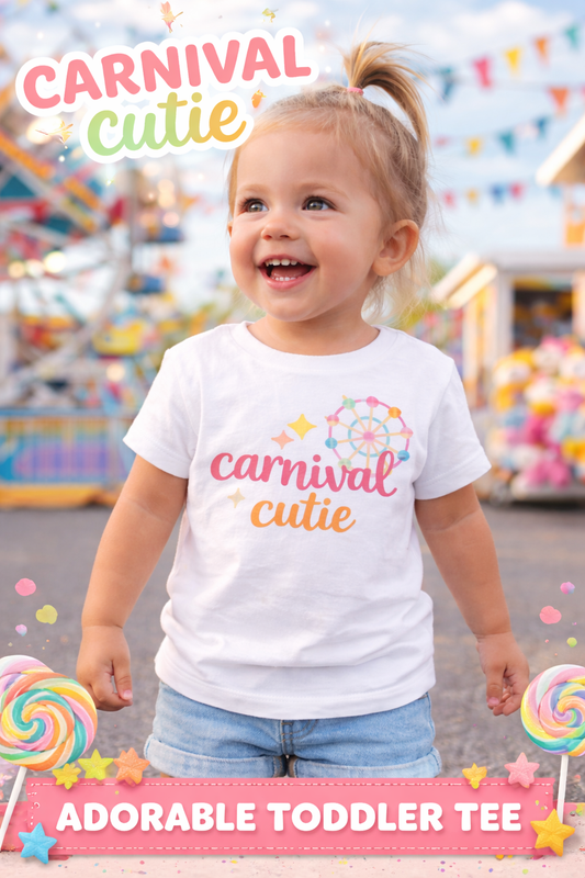 Carnival Cutie Toddler Shirt | Cute Summer Toddler Tee | Carnival Outfit for Girls | Fair Outfit Kids | Bella Canvas Toddler T-Shirt