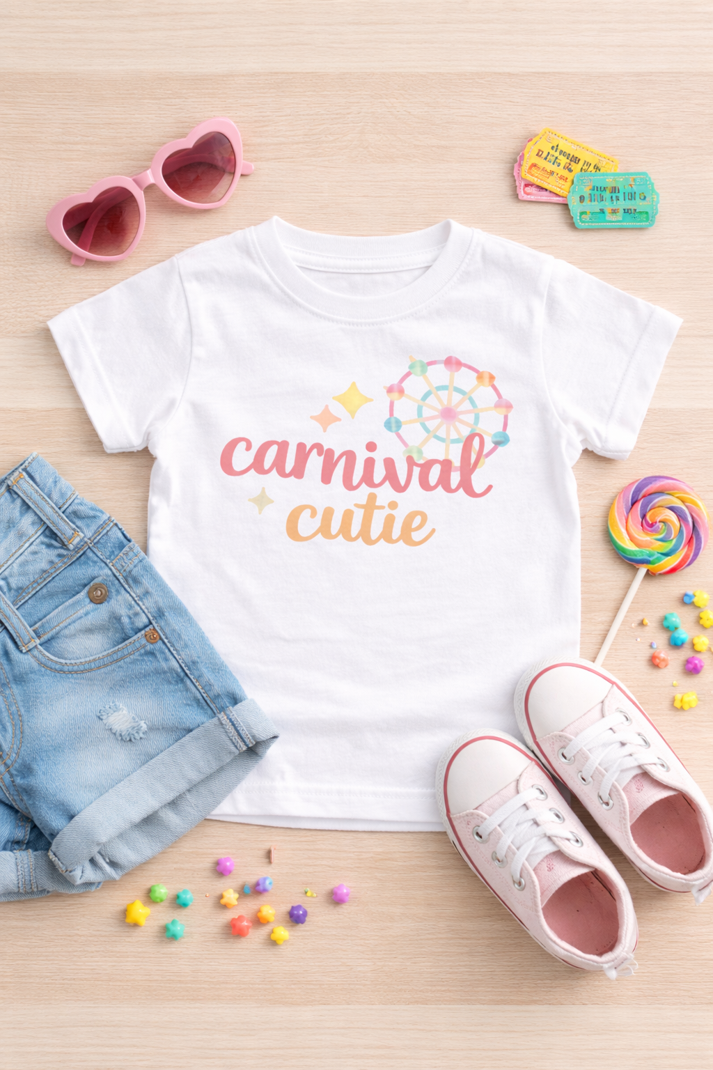 Carnival Cutie Toddler Shirt | Cute Summer Toddler Tee | Carnival Outfit for Girls | Fair Outfit Kids | Bella Canvas Toddler T-Shirt