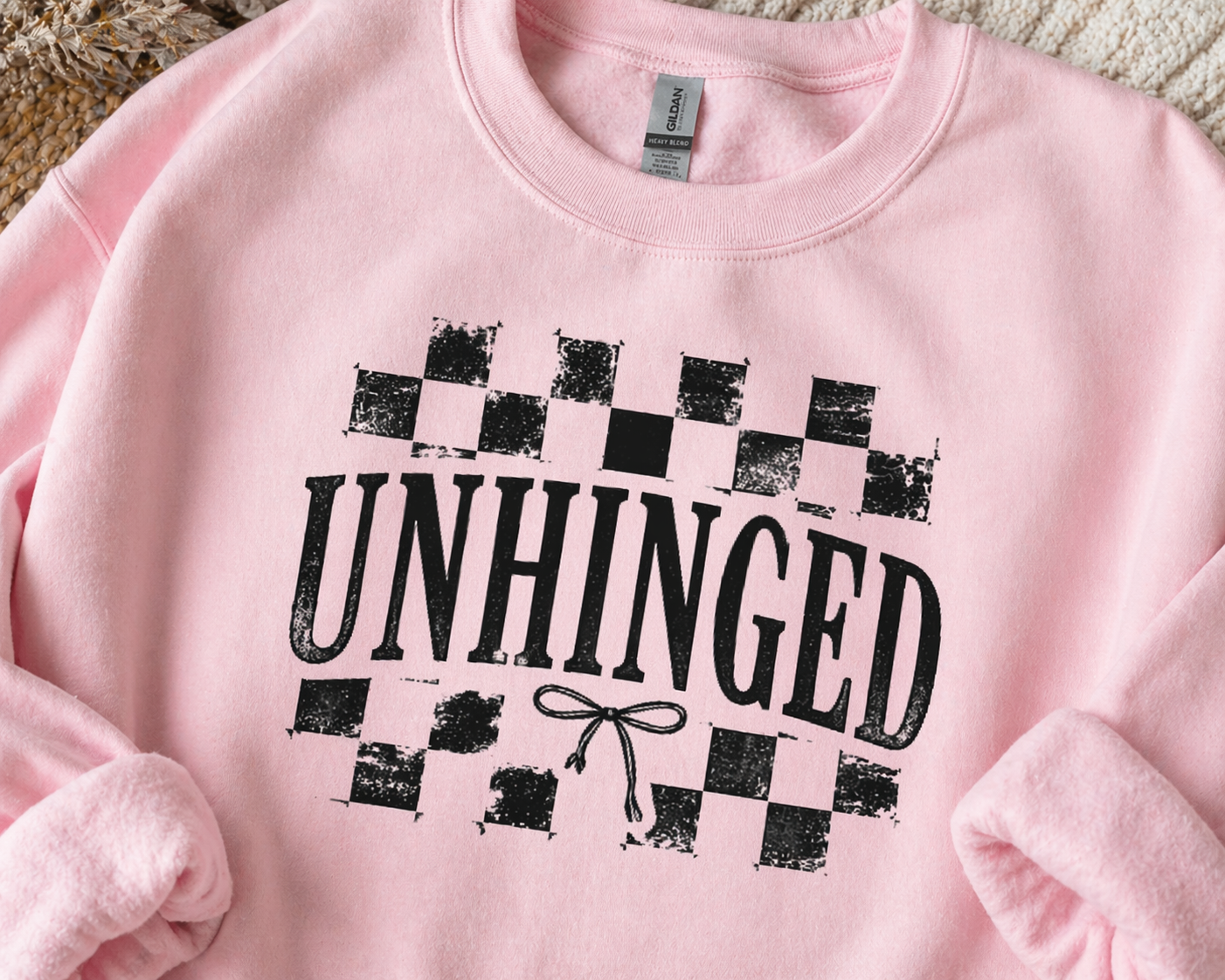 UNHINGED Crewneck Sweatshirt – Edgy Mom Graphic