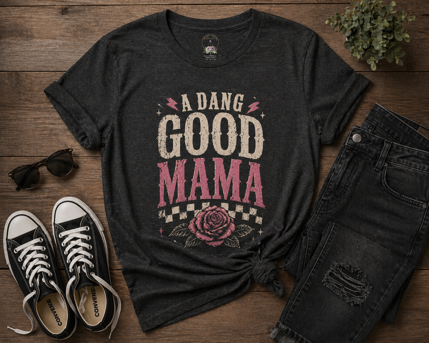 A Dang Good Mama Shirt | Edgy Mom Graphic Tee | Trendy Mama Shirt | Western Style Mama Tee | Bella Canvas Graphic Tee