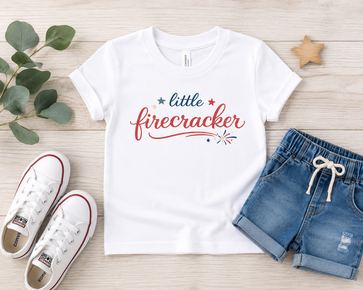 Mini Little Firecracker™ Toddler Bella+Canvas Tee