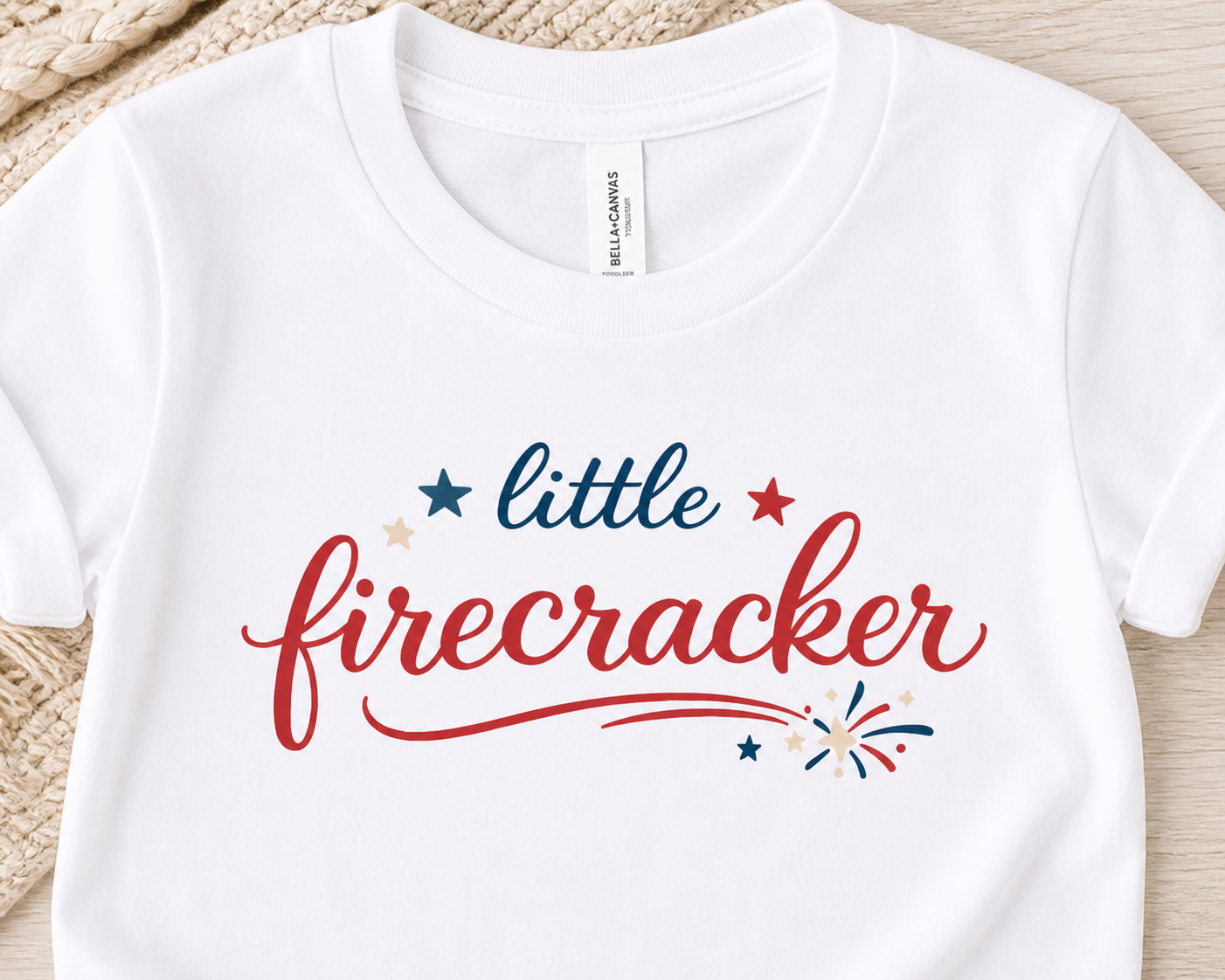 Mini Little Firecracker™ Toddler Bella+Canvas Tee