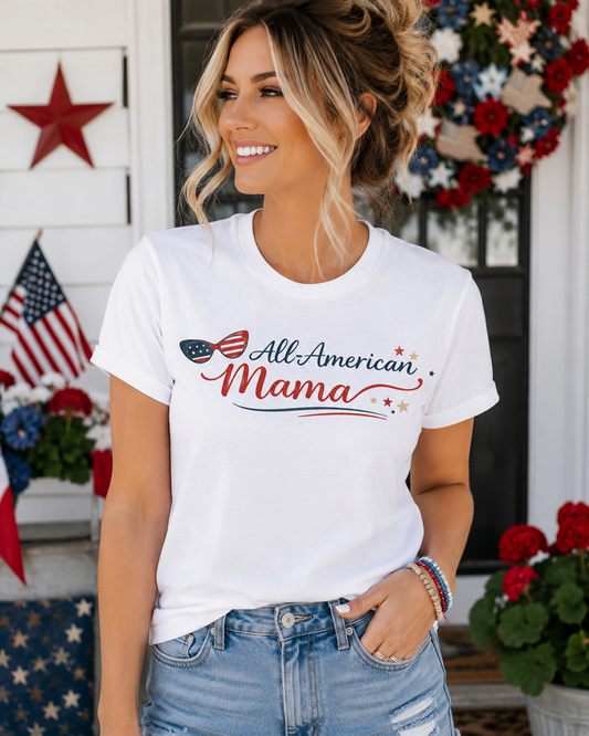 All-American Mama™ Bella+Canvas Tee