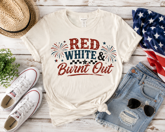 Red White & Burnt Out™ Bella+Canvas Tee