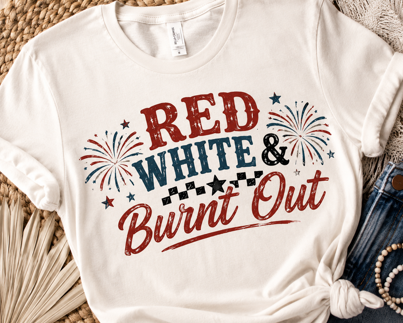 Red White & Burnt Out™ Bella+Canvas Tee