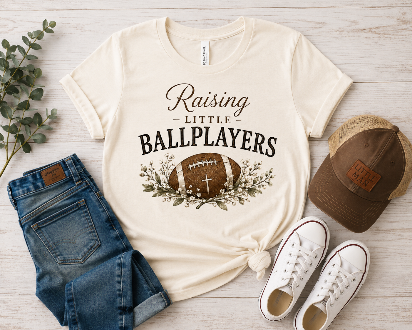 Raising Little Ballplayers | Bella+Canvas Women's T-Shirt