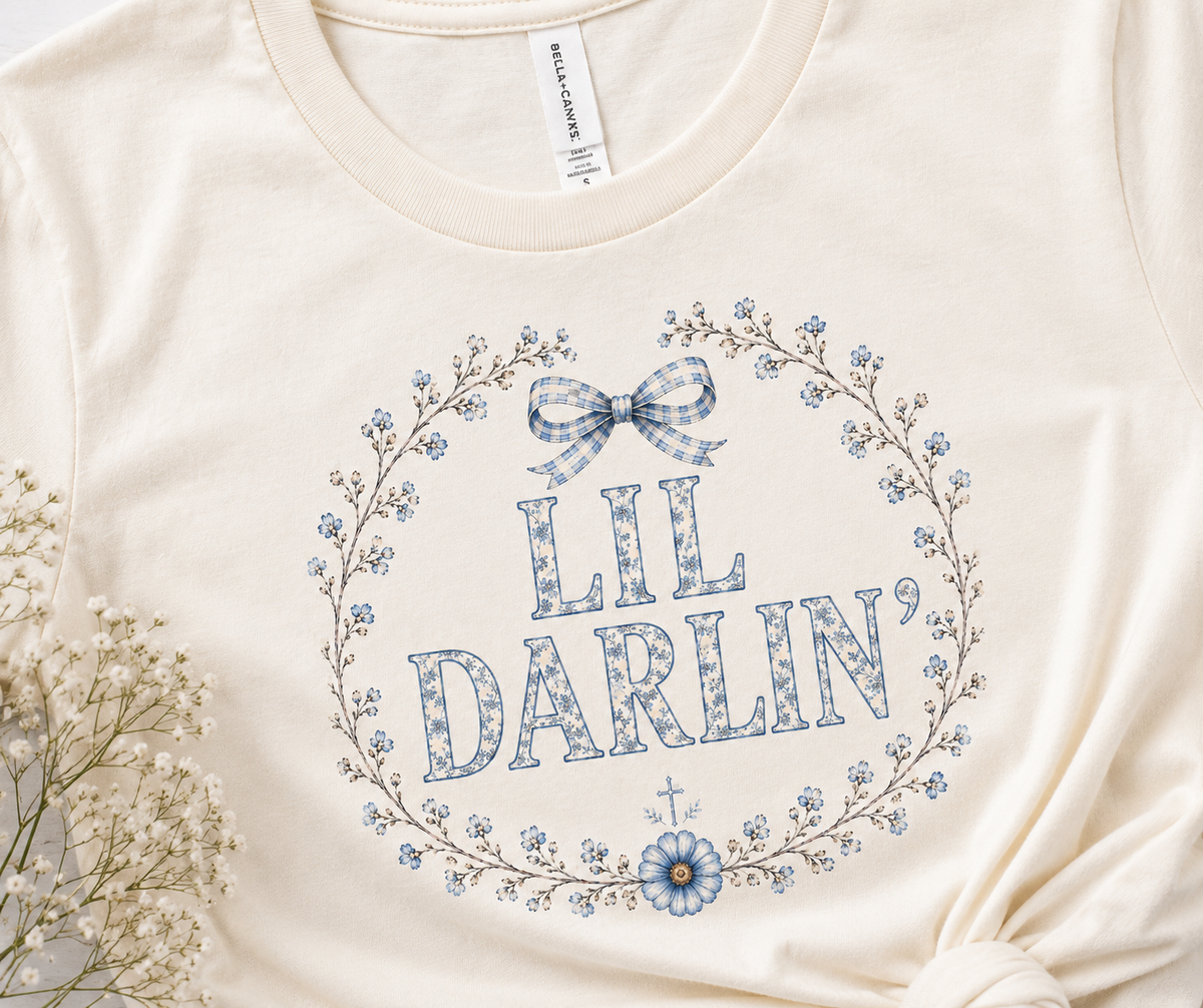 Toddler Lil Darlin’ Floral Bow Tee
