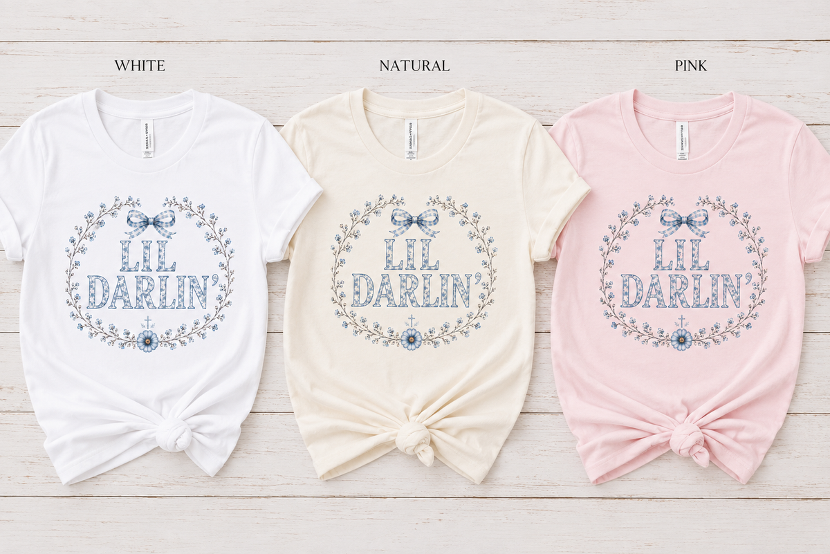 Toddler Lil Darlin’ Floral Bow Tee