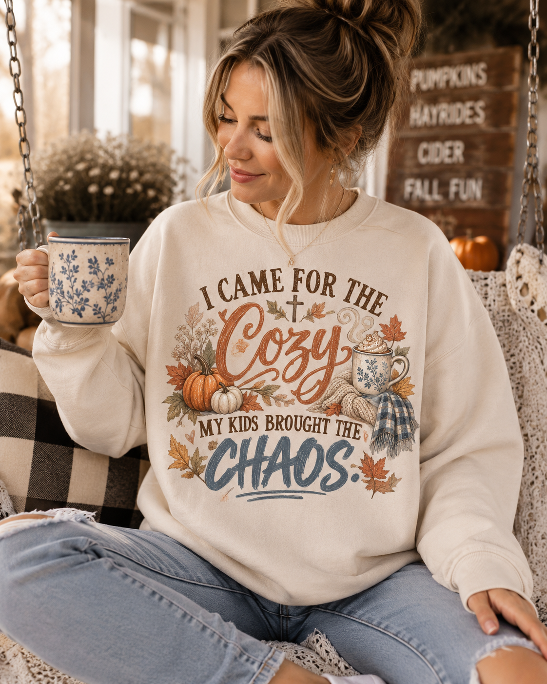 I Came for the Cozy, My Kids Brought the Chaos Sweatshirt