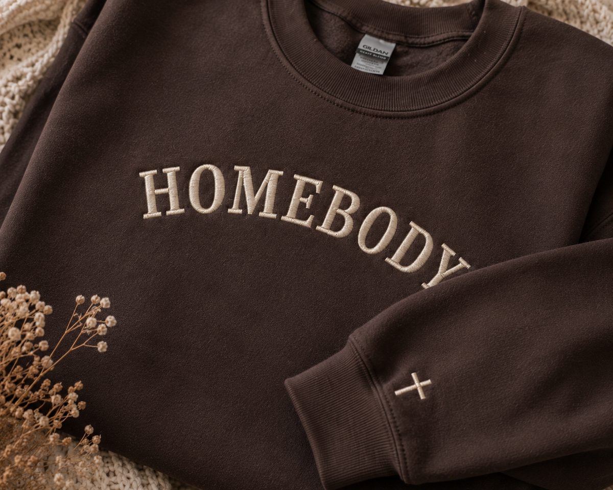 HOMEBODY Embroidered Sweatshirt 🤎