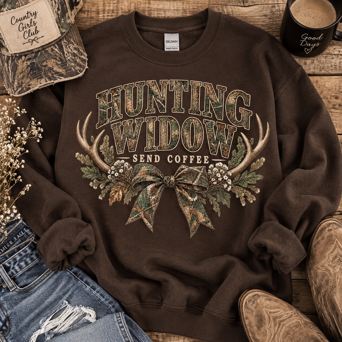 Hunting Widow – Send Coffee Sweatshirt