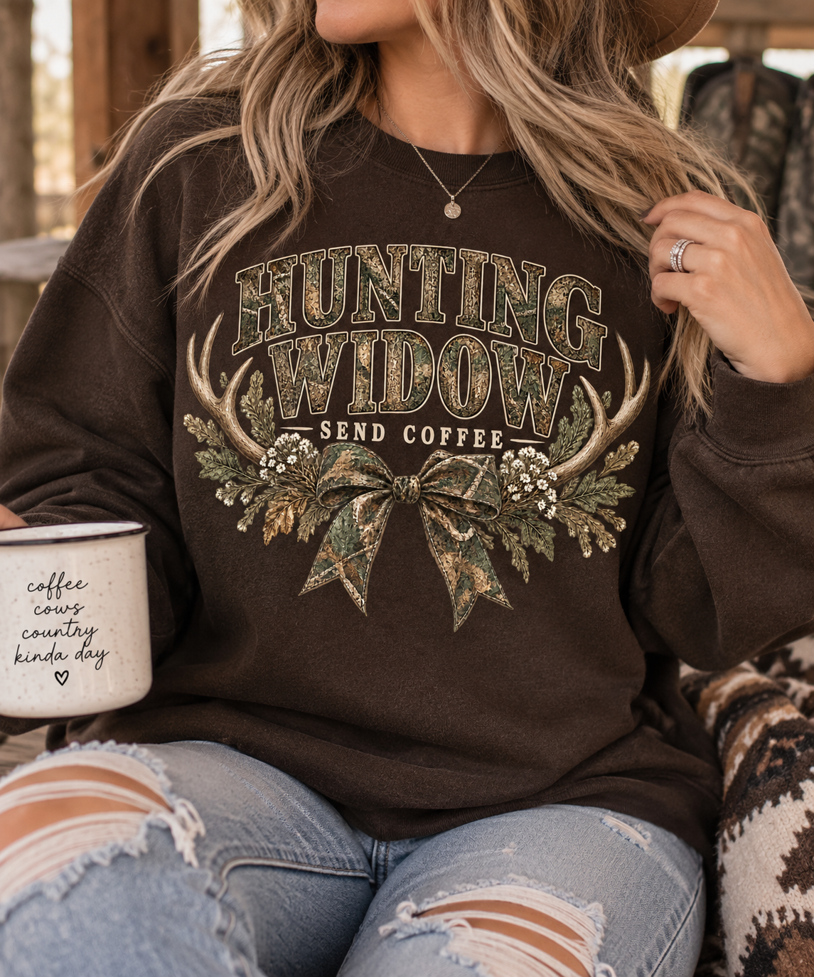 Hunting Widow – Send Coffee Sweatshirt