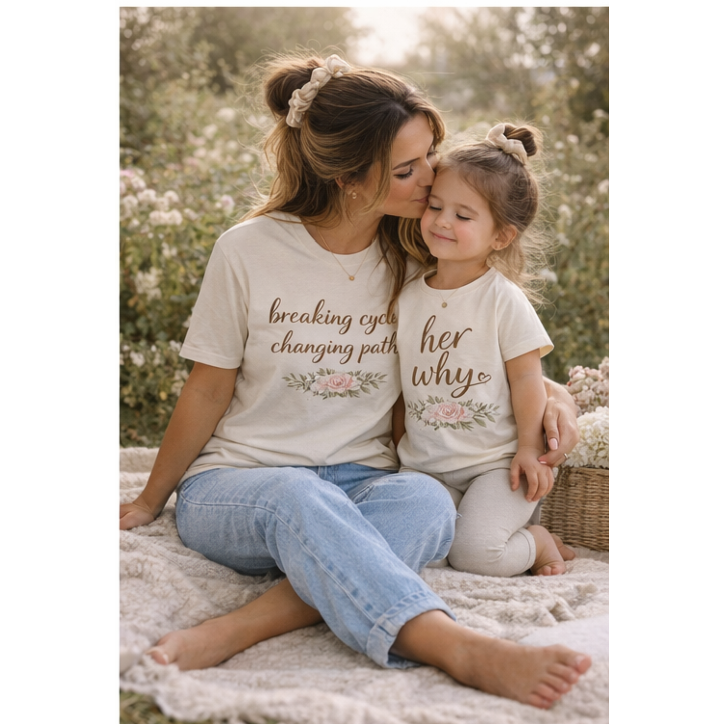 Mini Her Why Toddler Shirt | Matching Mommy and Me Outfit | Faith Based Toddler Tee | Christian Mom Gift | Mommy and Me Shirts