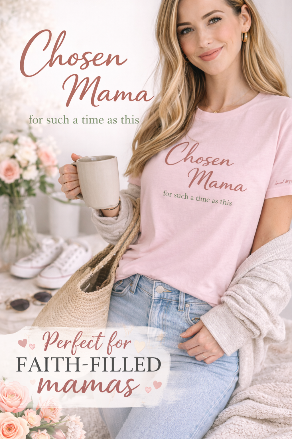 Chosen Mama Shirt | Christian Mom T-Shirt | Faith Based Mama Tee | For Such a Time as This | Gift for Mom