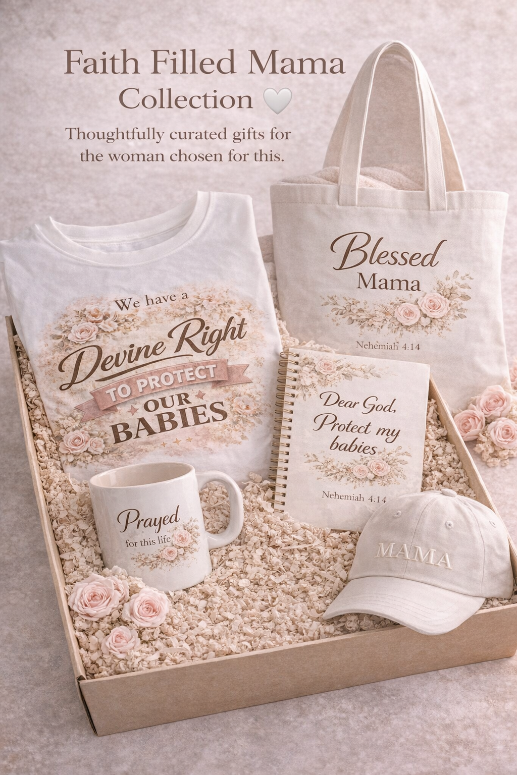 Faith Filled Mama Gift Set | Christian Mom Gift Basket | New Mom Gift | Baby Shower Gift | Faith Based Mama Bundl