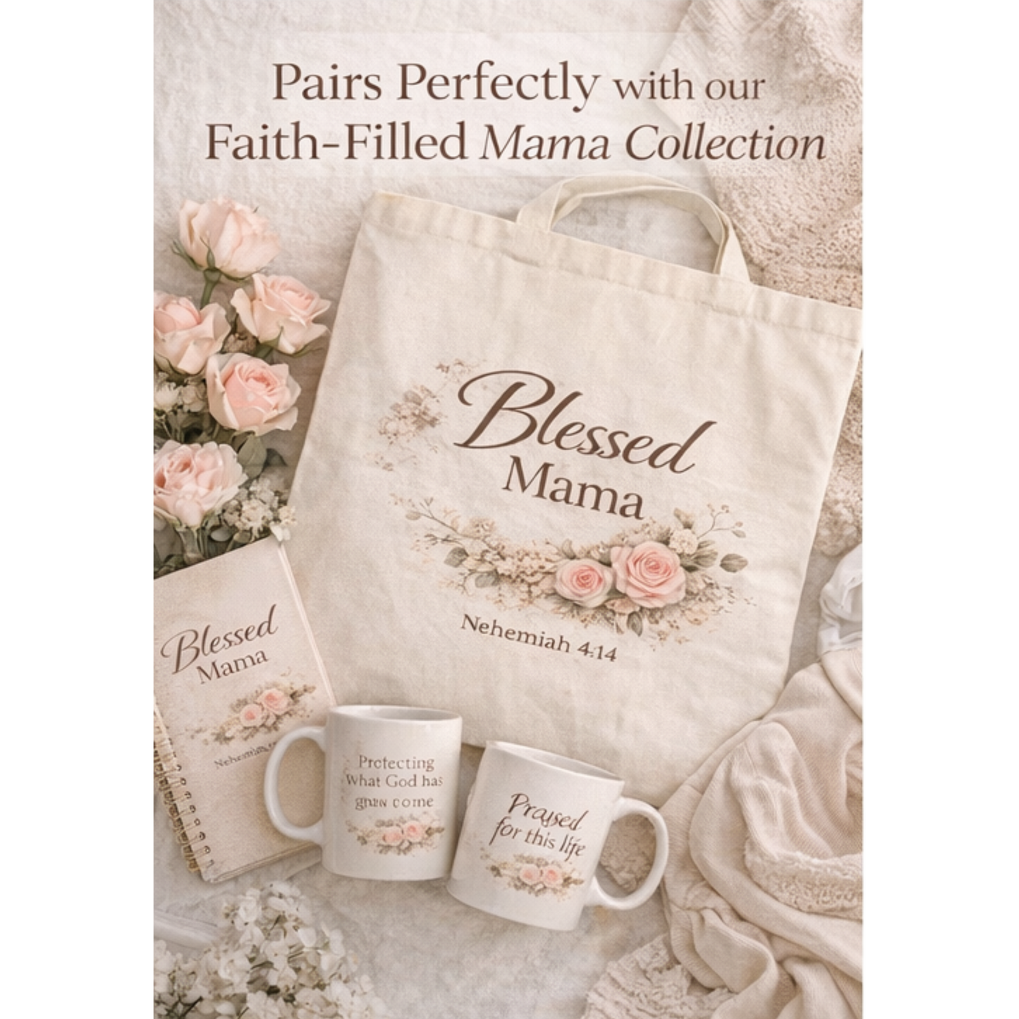 Faith Filled Mama Gift Set | Christian Mom Gift Basket | New Mom Gift | Baby Shower Gift | Faith Based Mama Bundl