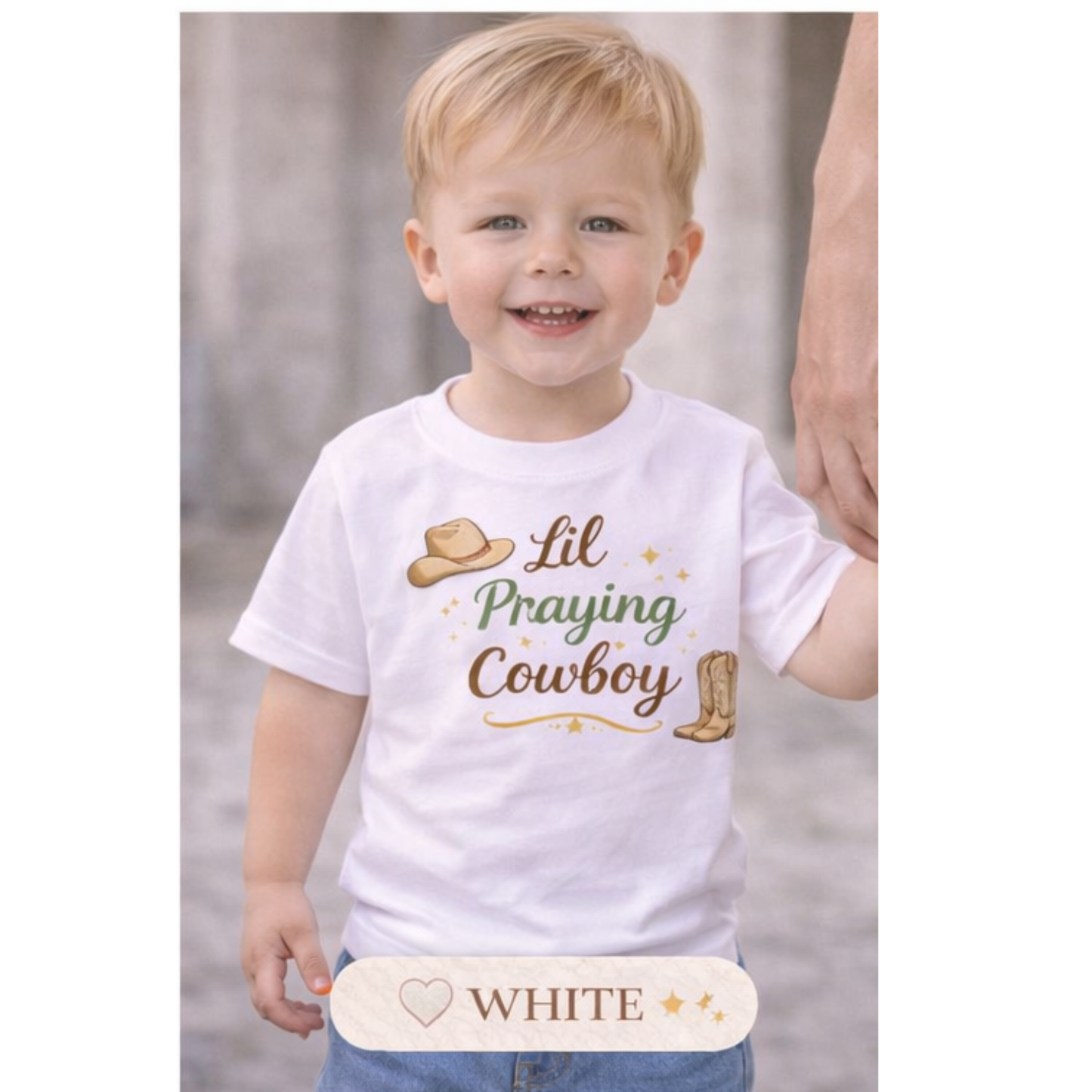 Mini Lil Praying Cowboy Shirt | Christian Toddler Shirt | Faith Based Kids Tee | Cowboy Baby Shirt | Western Christian Toddler Tee | Little Boy Girl Church Shirt