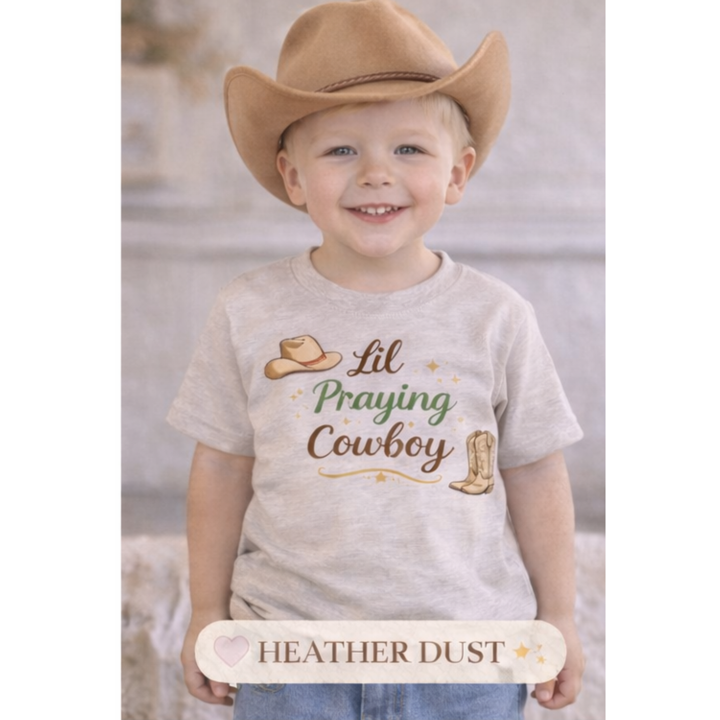 Mini Lil Praying Cowboy Shirt | Christian Toddler Shirt | Faith Based Kids Tee | Cowboy Baby Shirt | Western Christian Toddler Tee | Little Boy Girl Church Shirt