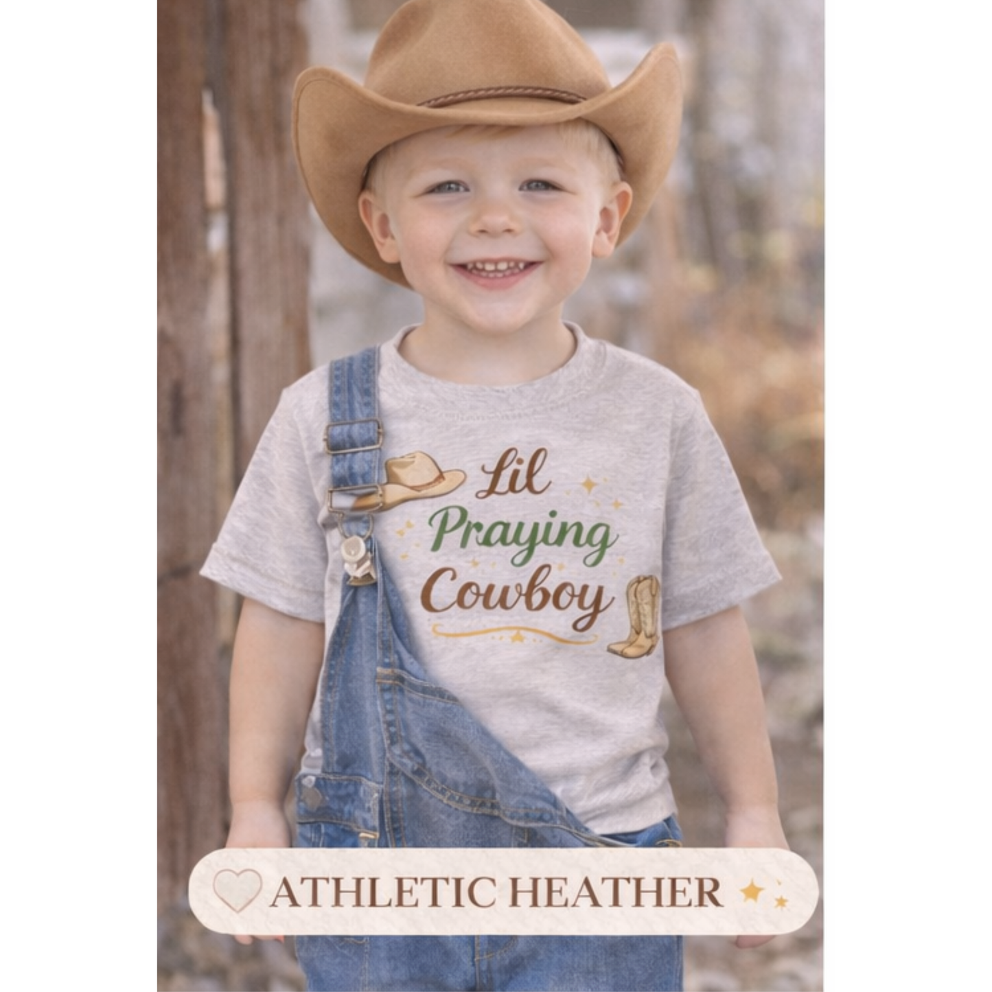 Mini Lil Praying Cowboy Shirt | Christian Toddler Shirt | Faith Based Kids Tee | Cowboy Baby Shirt | Western Christian Toddler Tee | Little Boy Girl Church Shirt