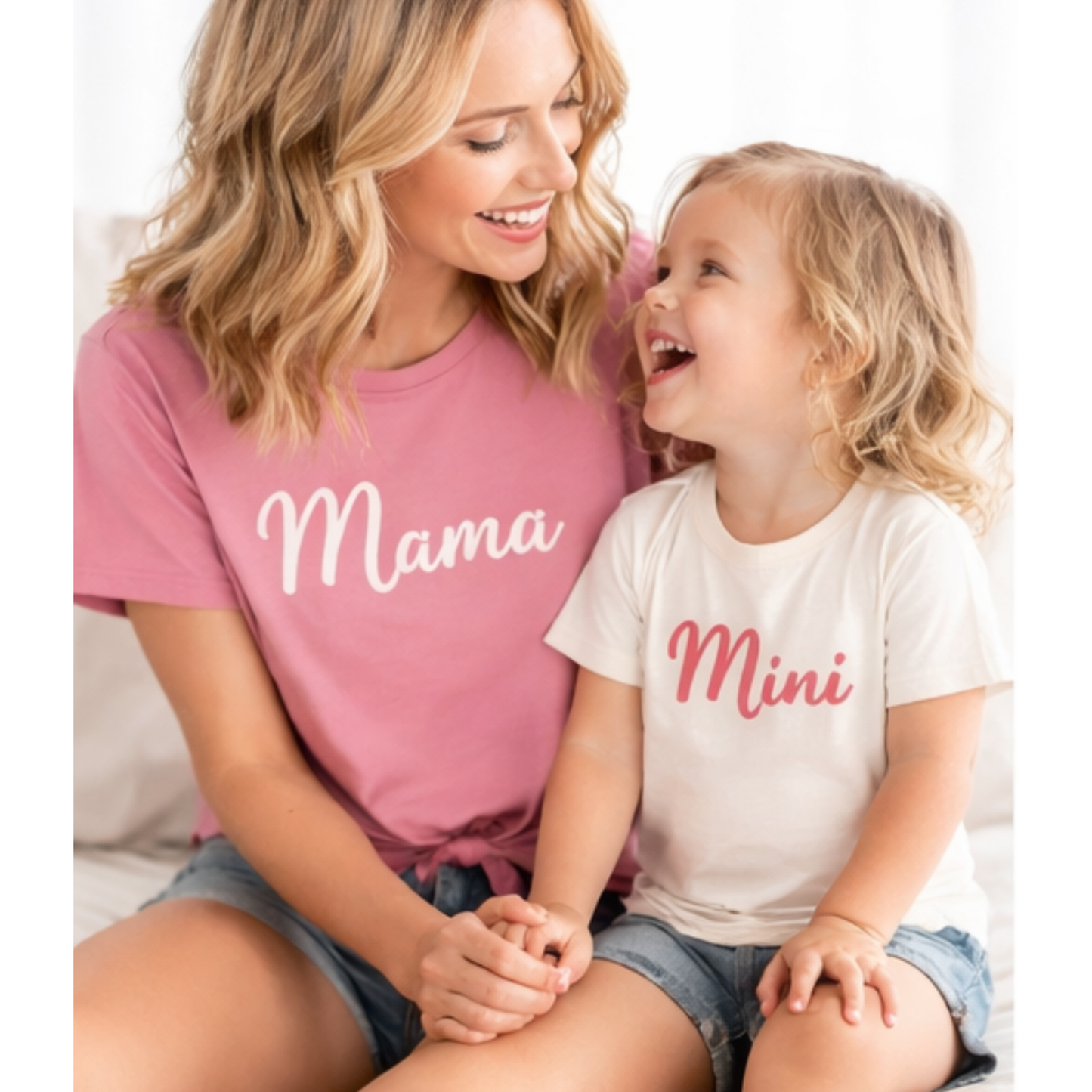 Mama & Mini Script Matching Shirts | Faith-Inspired Mommy and Me Set
