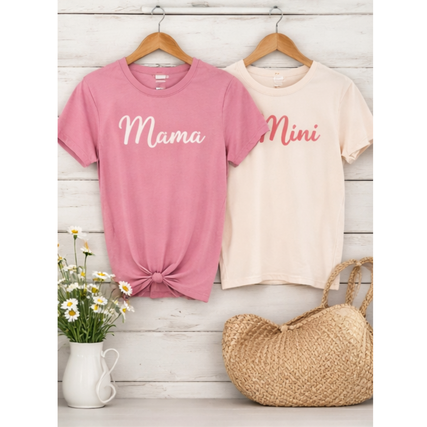 Mama & Mini Script Matching Shirts | Faith-Inspired Mommy and Me Set