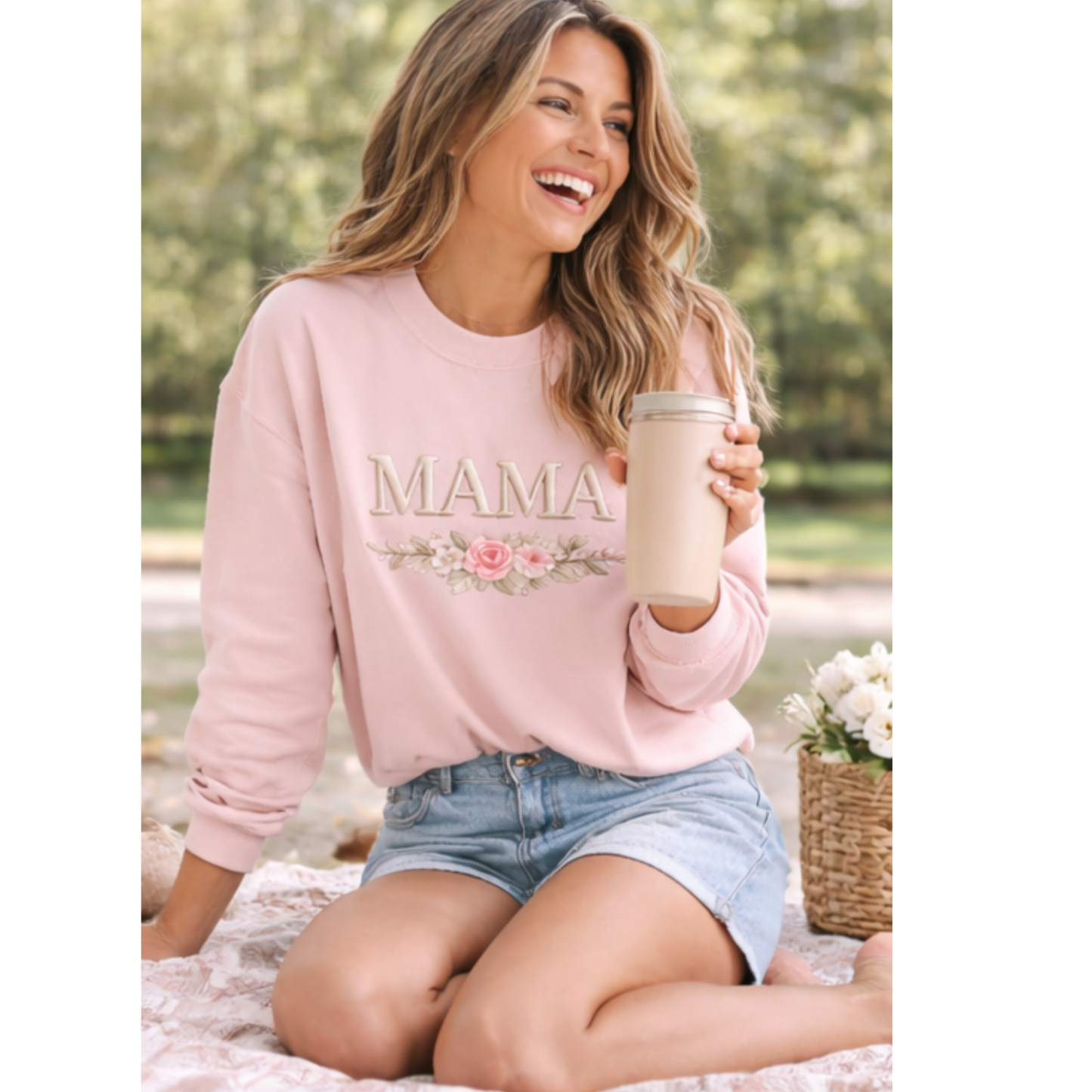 MAMA Embroidered Sweatshirt