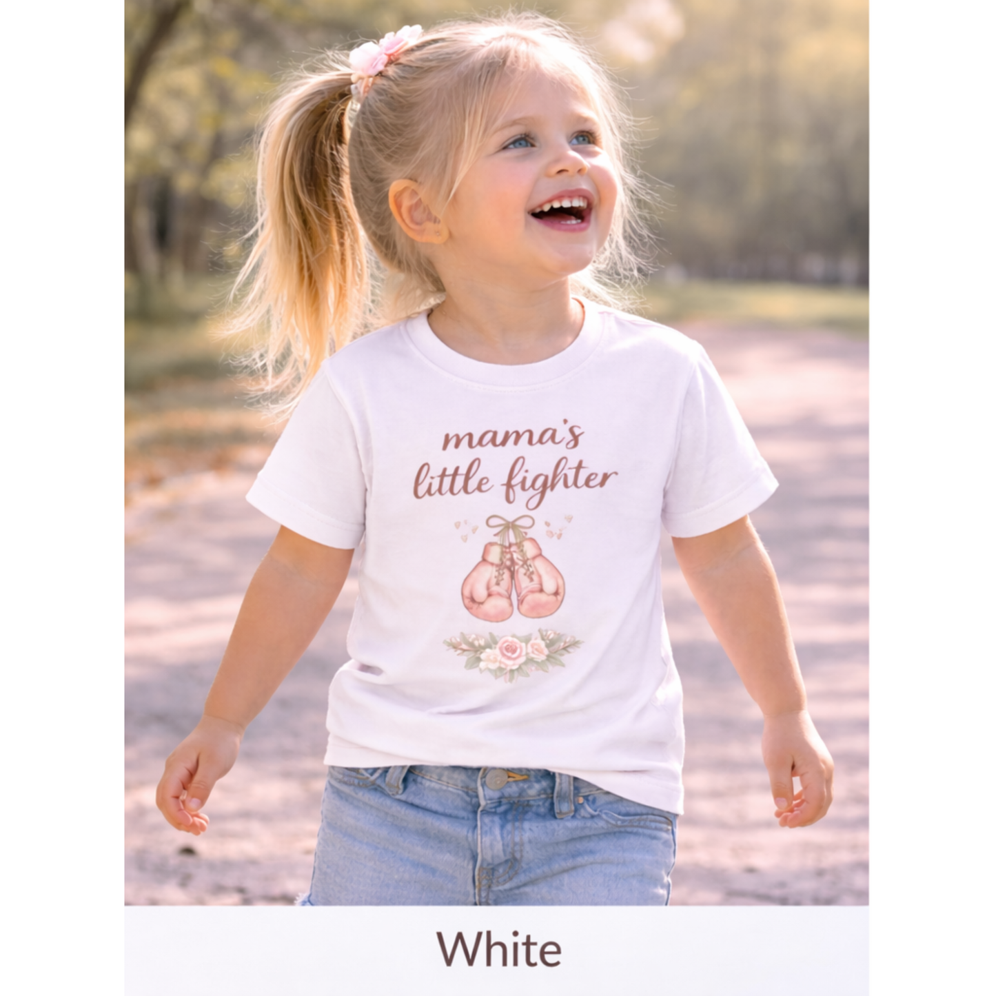 Mini Mama’s Little Fighter Toddler Shirt | Matching Mommy and Me Shirt | Cute Toddler Girl Tee | Inspirational Kids Shirt | Bella Canvas Toddler Tee