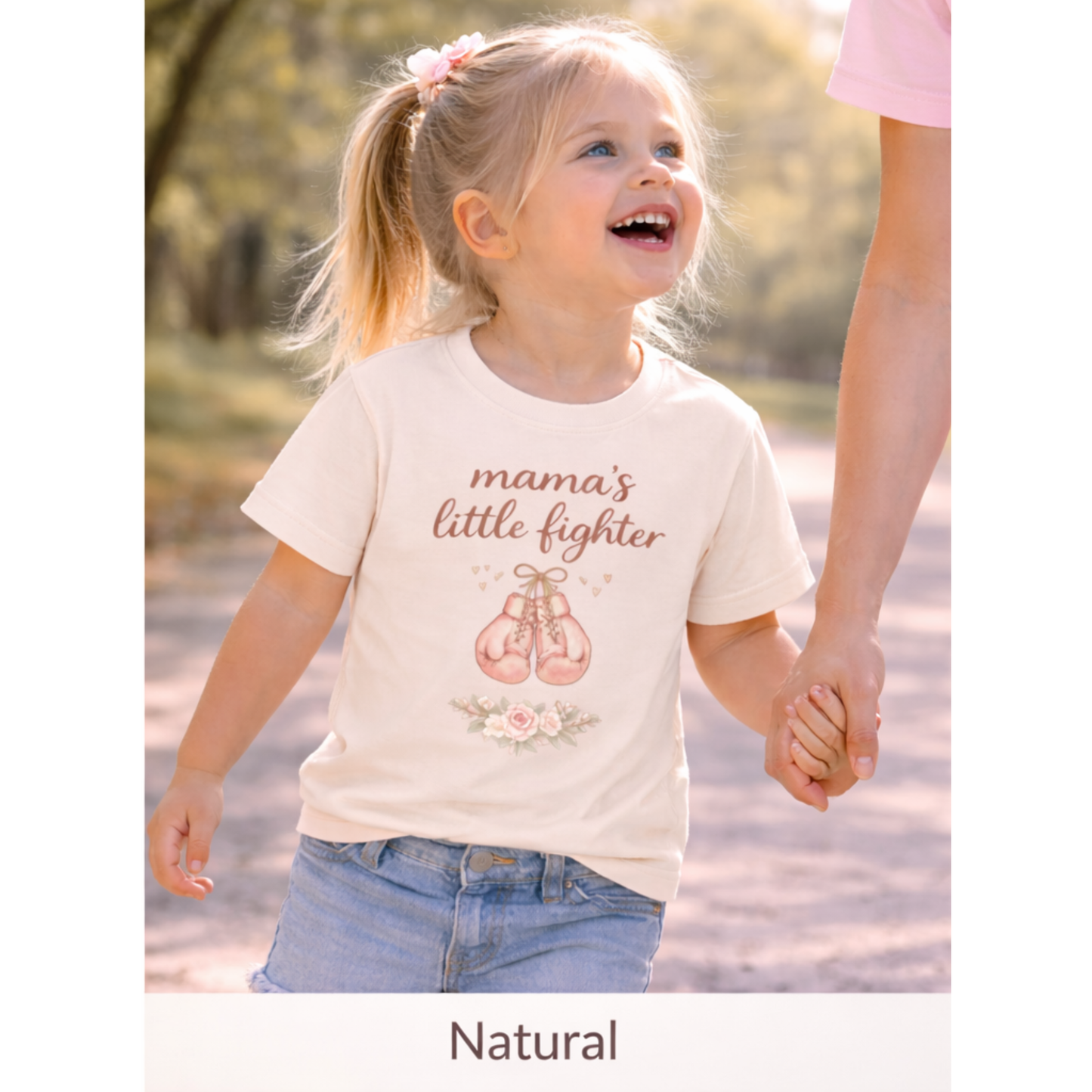 Mini Mama’s Little Fighter Toddler Shirt | Matching Mommy and Me Shirt | Cute Toddler Girl Tee | Inspirational Kids Shirt | Bella Canvas Toddler Tee