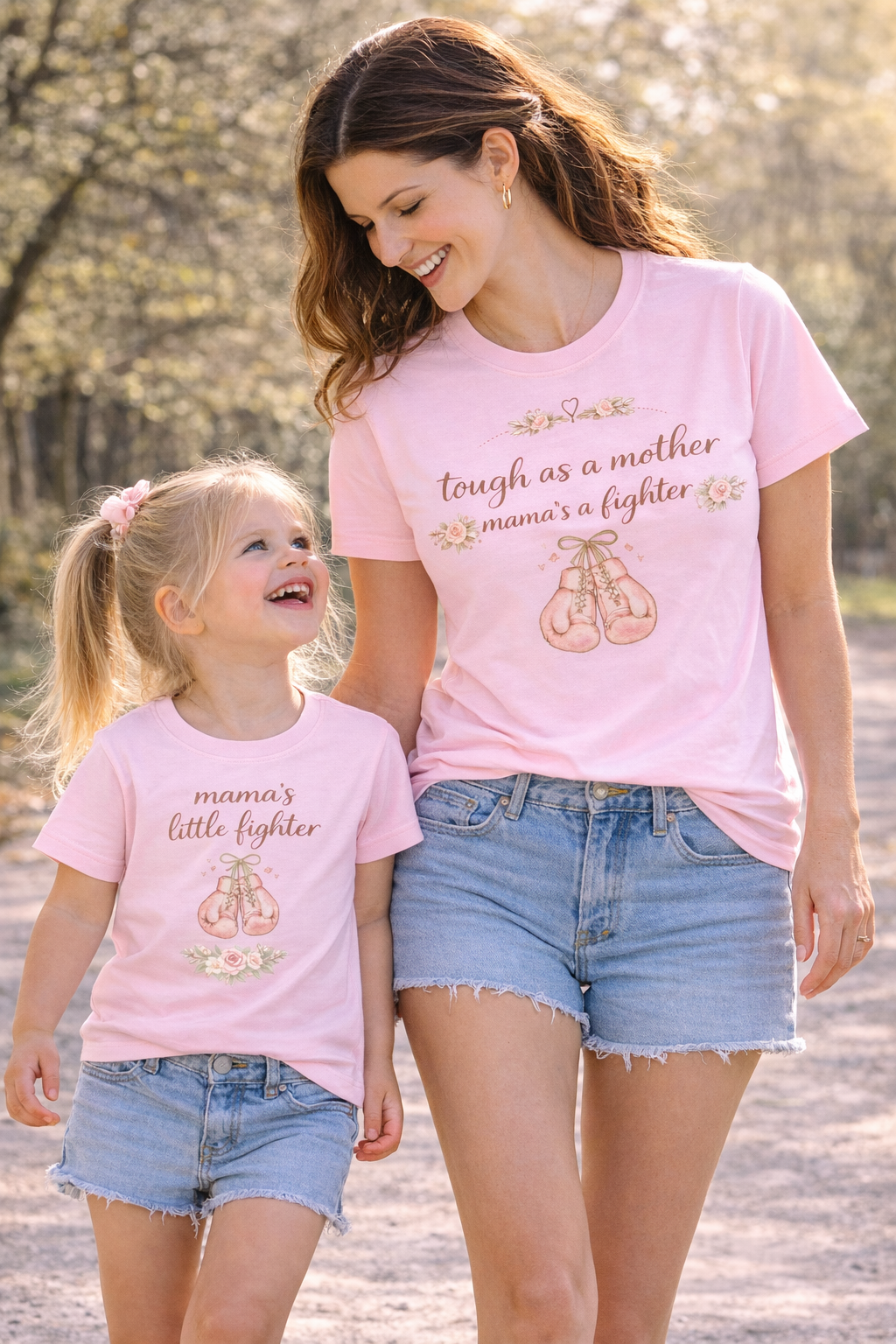 Mini Mama’s Little Fighter Toddler Shirt | Matching Mommy and Me Shirt | Cute Toddler Girl Tee | Inspirational Kids Shirt | Bella Canvas Toddler Tee
